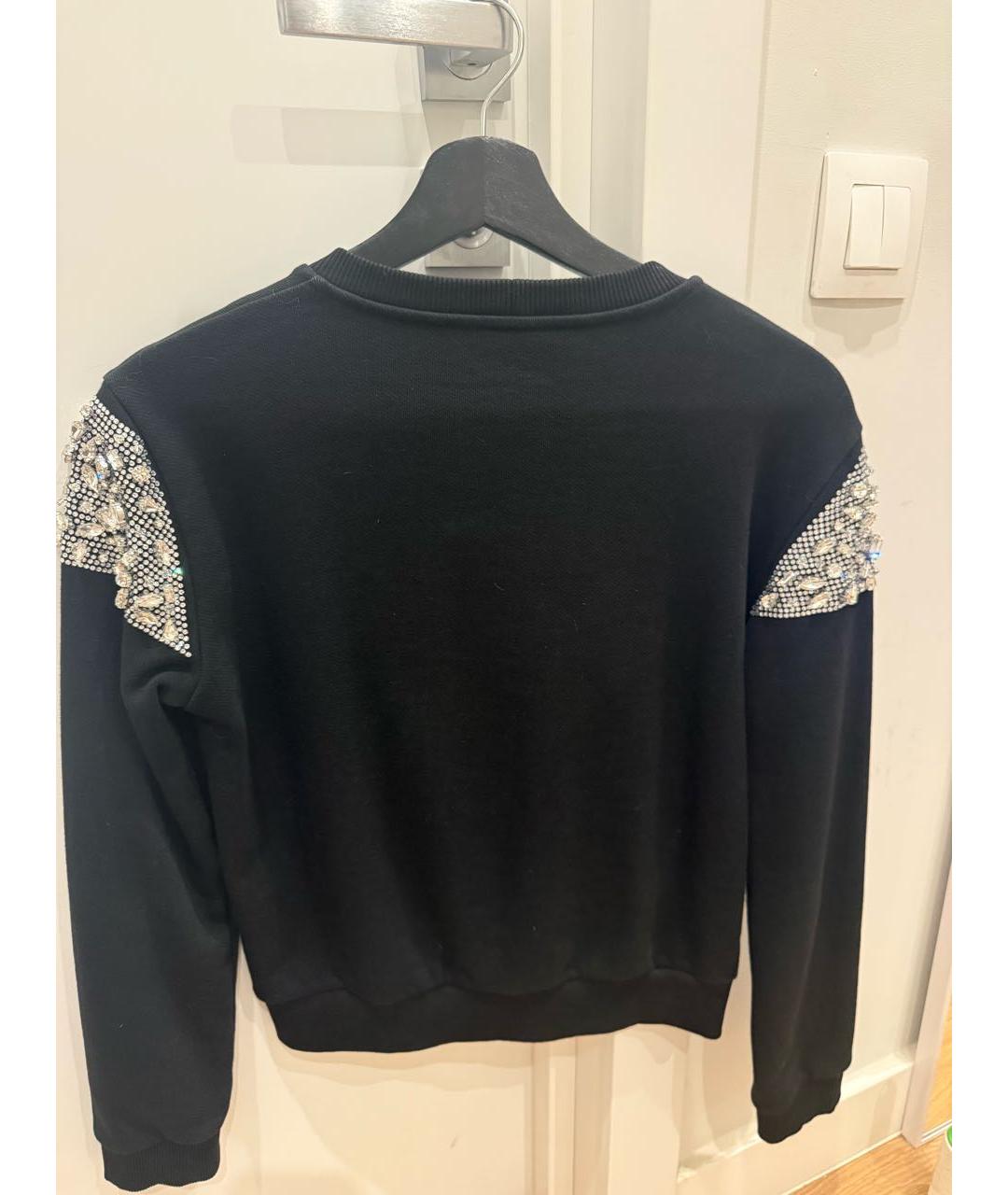 PHILIPP PLEIN Черный хлопко-эластановый костюм с брюками, фото 3