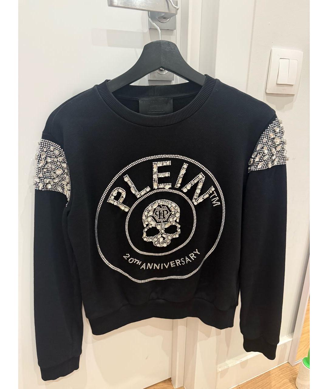 PHILIPP PLEIN Черный хлопко-эластановый костюм с брюками, фото 7