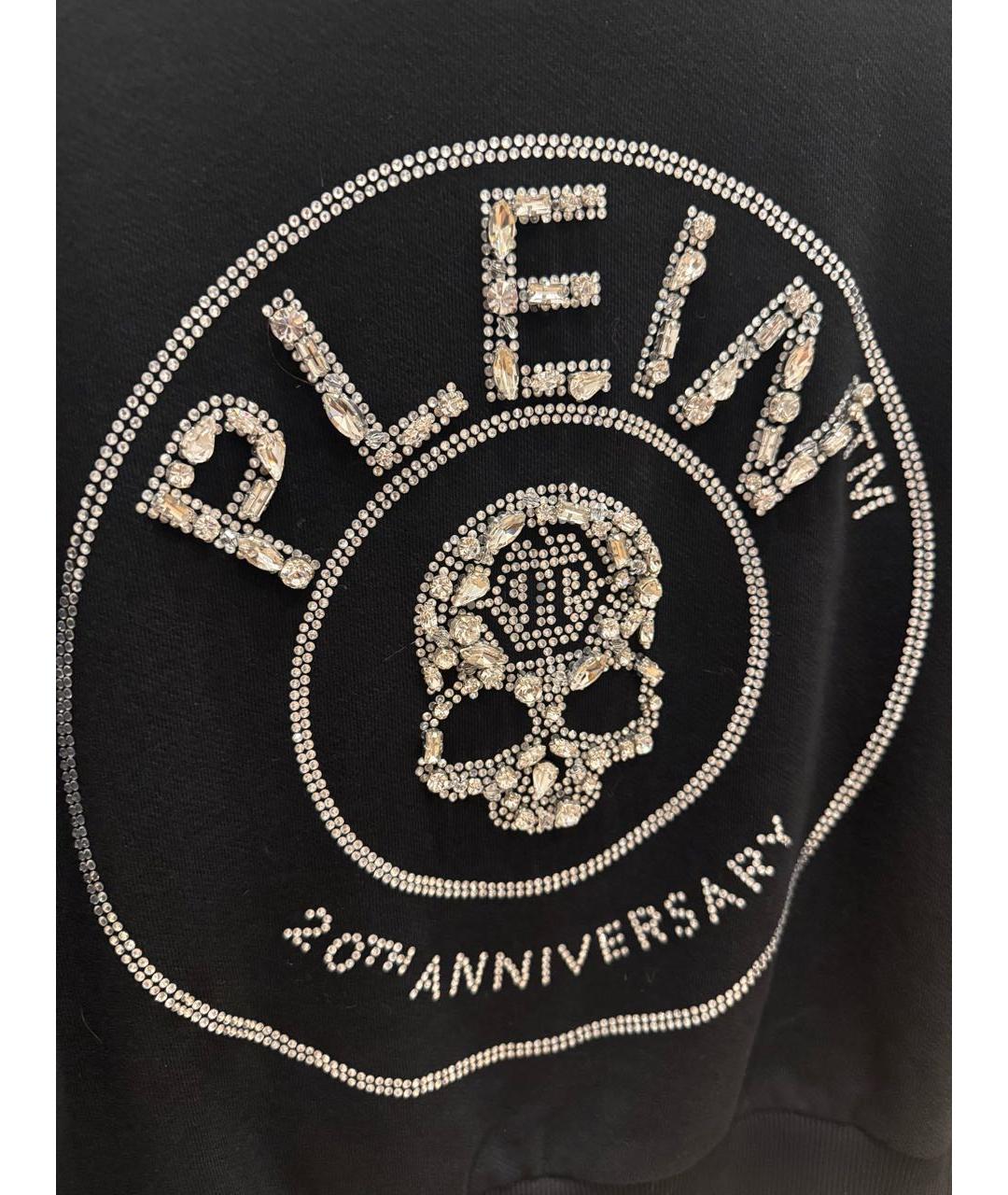 PHILIPP PLEIN Черный хлопко-эластановый костюм с брюками, фото 4