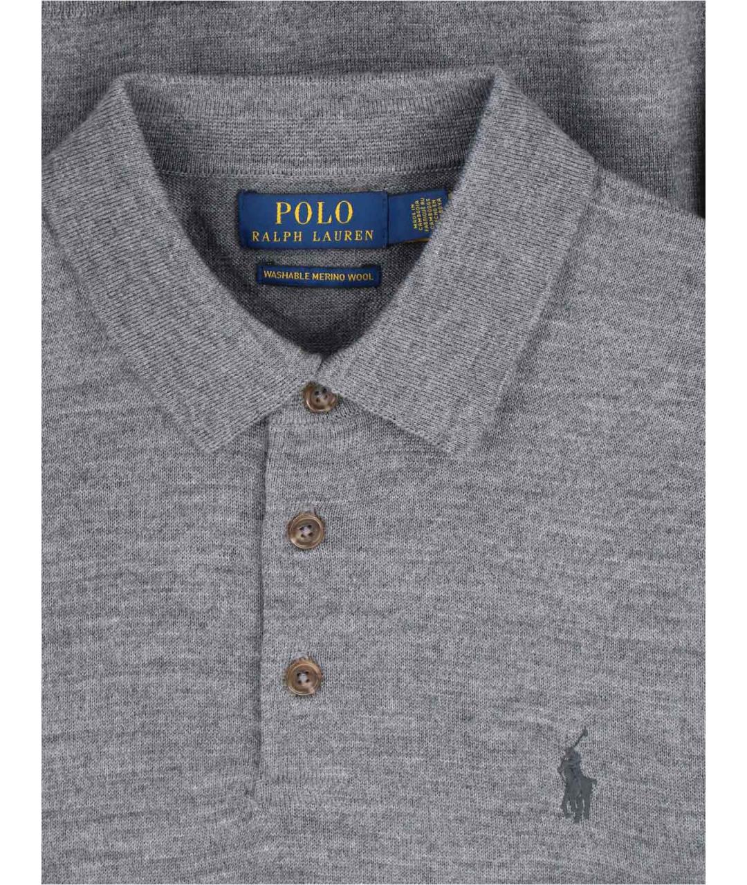 POLO RALPH LAUREN Серый шерстяной джемпер / свитер, фото 3