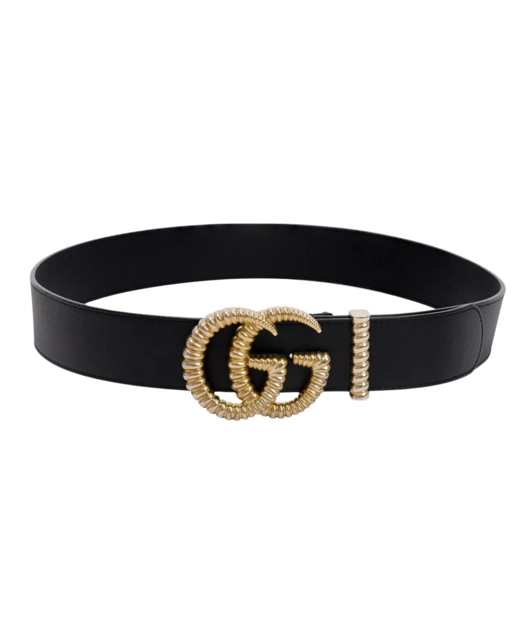 GUCCI Черный кожаный ремень, фото 5
