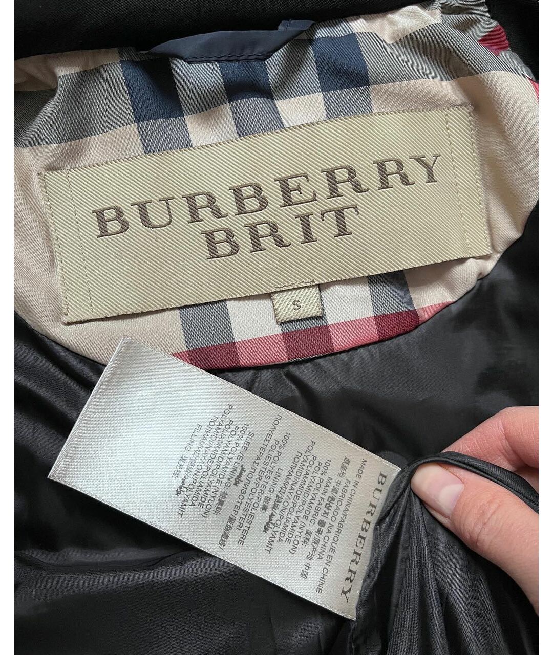 BURBERRY BRIT Темно-синяя куртка, фото 6