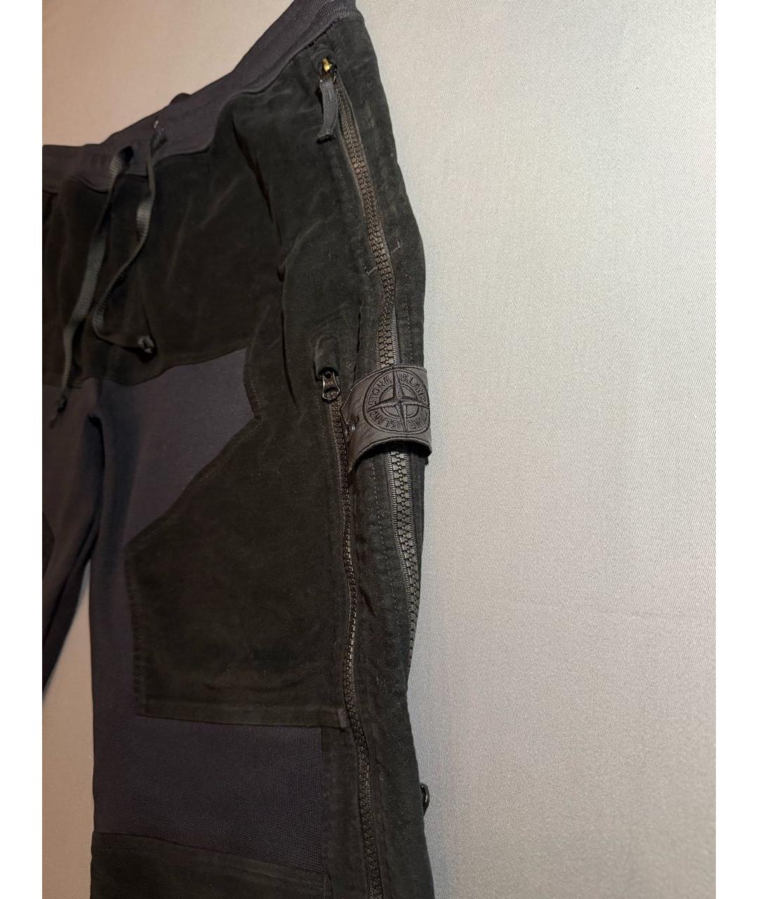 STONE ISLAND SHADOW PROJECT Черные хлопковые повседневные брюки, фото 5