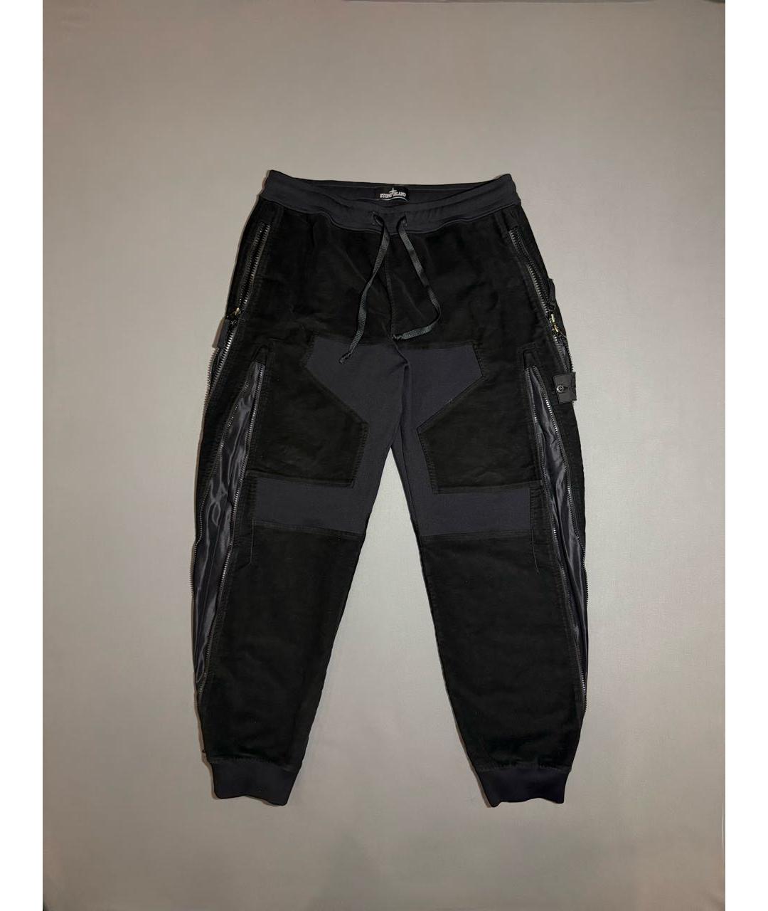 STONE ISLAND SHADOW PROJECT Черные хлопковые повседневные брюки, фото 2