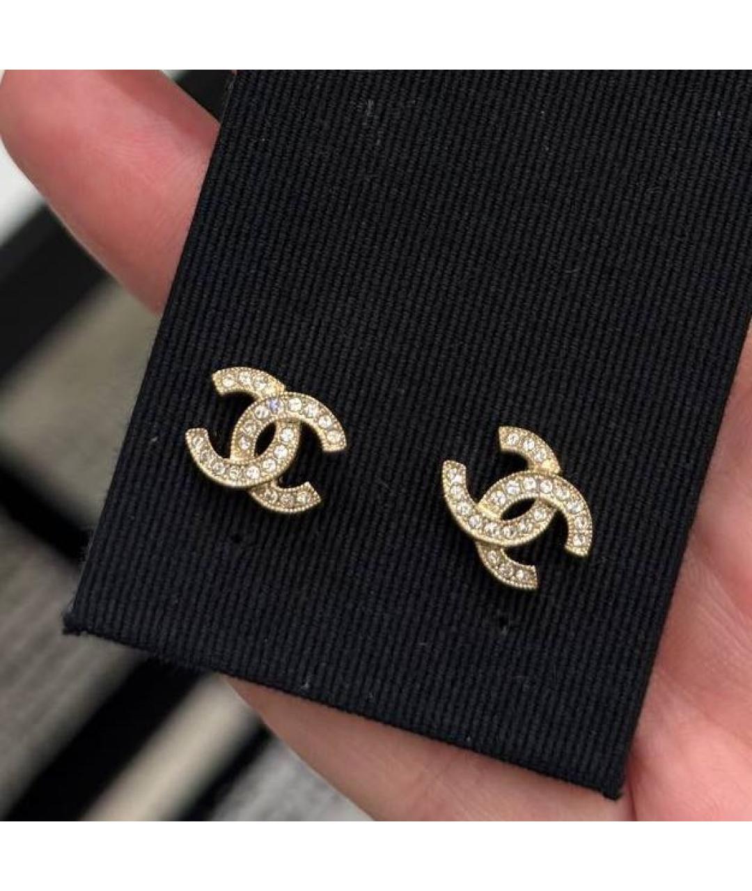 CHANEL Золотые серьги, фото 4