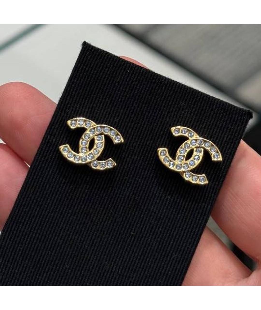 CHANEL Золотые серьги, фото 6
