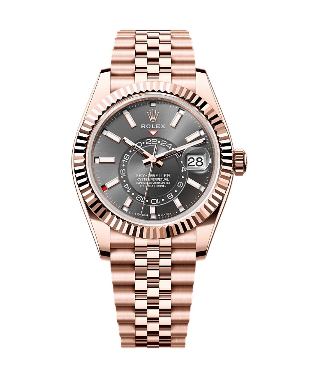 ROLEX Серые часы из розового золота, фото 1