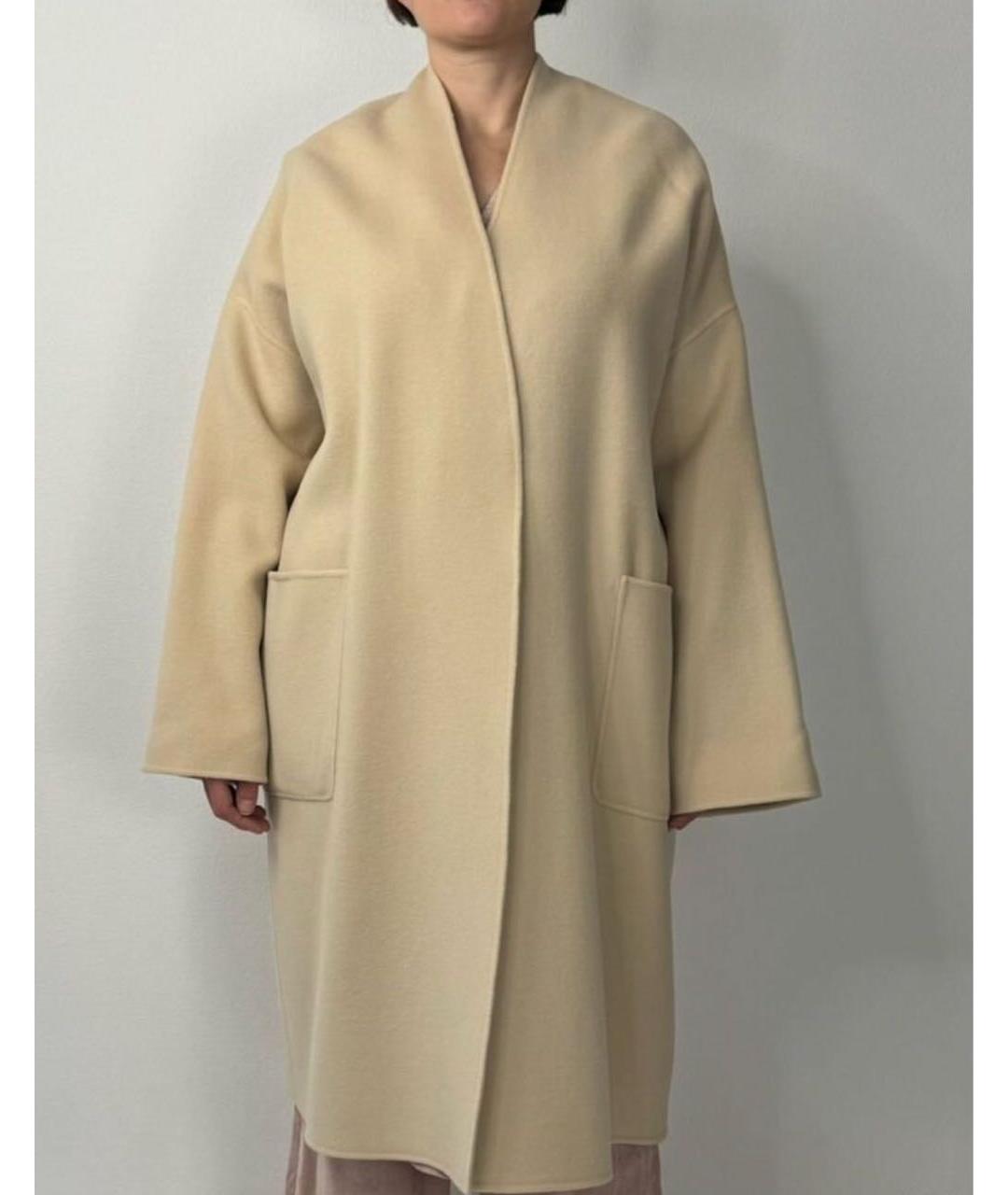 MAX MARA Бежевое шерстяное пальто, фото 6