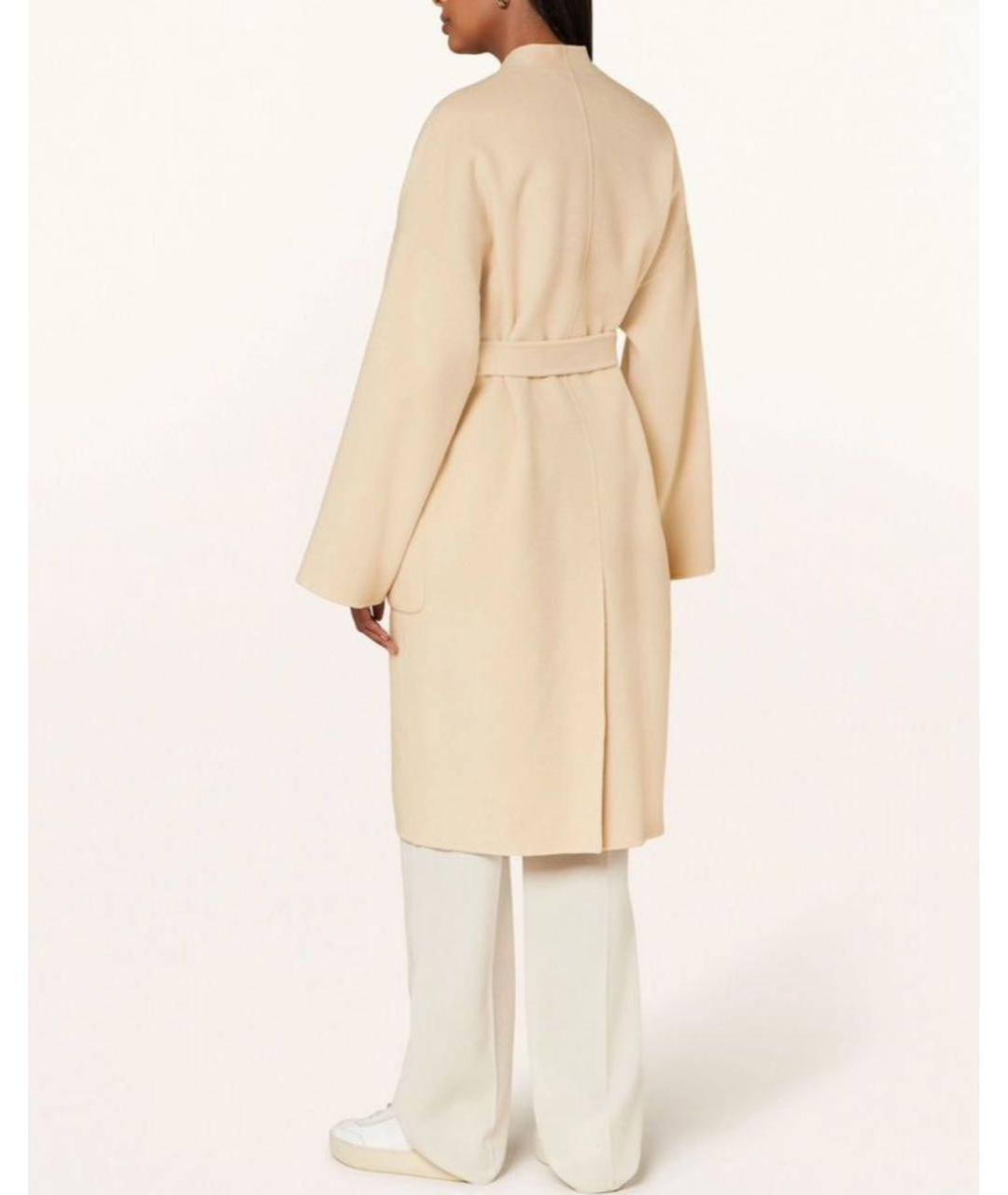 MAX MARA Бежевое шерстяное пальто, фото 2
