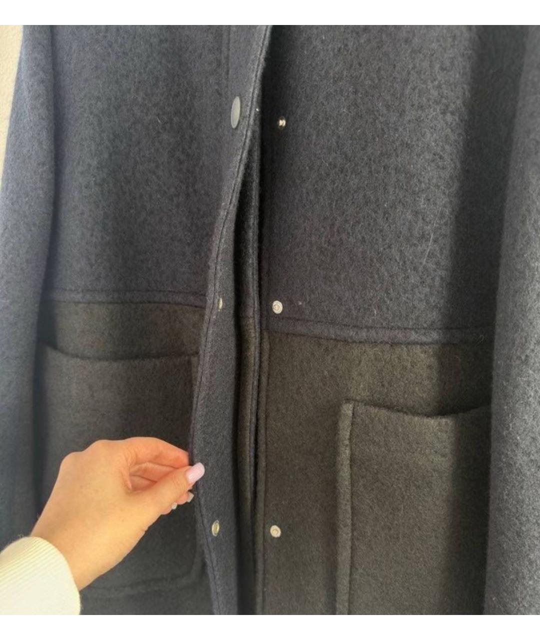 SPORTMAX Синее кашемировое пальто, фото 5