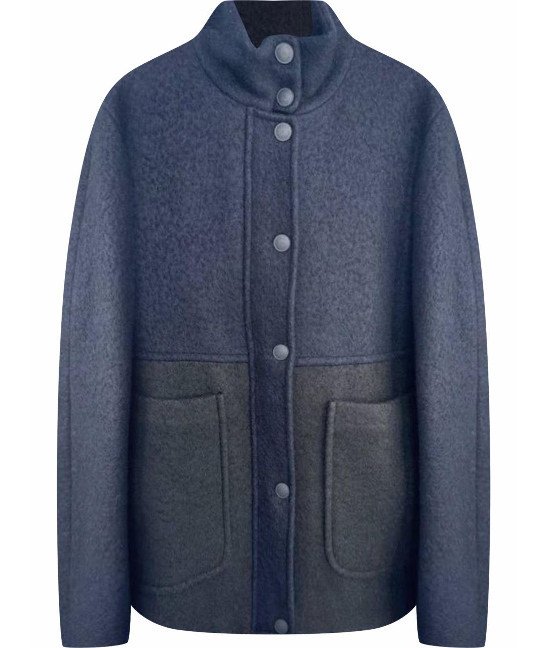 SPORTMAX Синее кашемировое пальто, фото 1