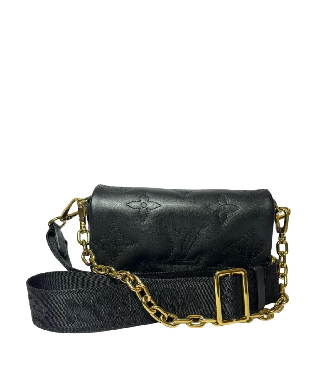 LOUIS VUITTON Черная кожаная сумка через плечо, фото 1