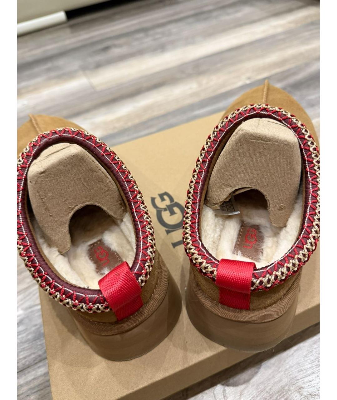 UGG AUSTRALIA Бежевые замшевые сабо, фото 5