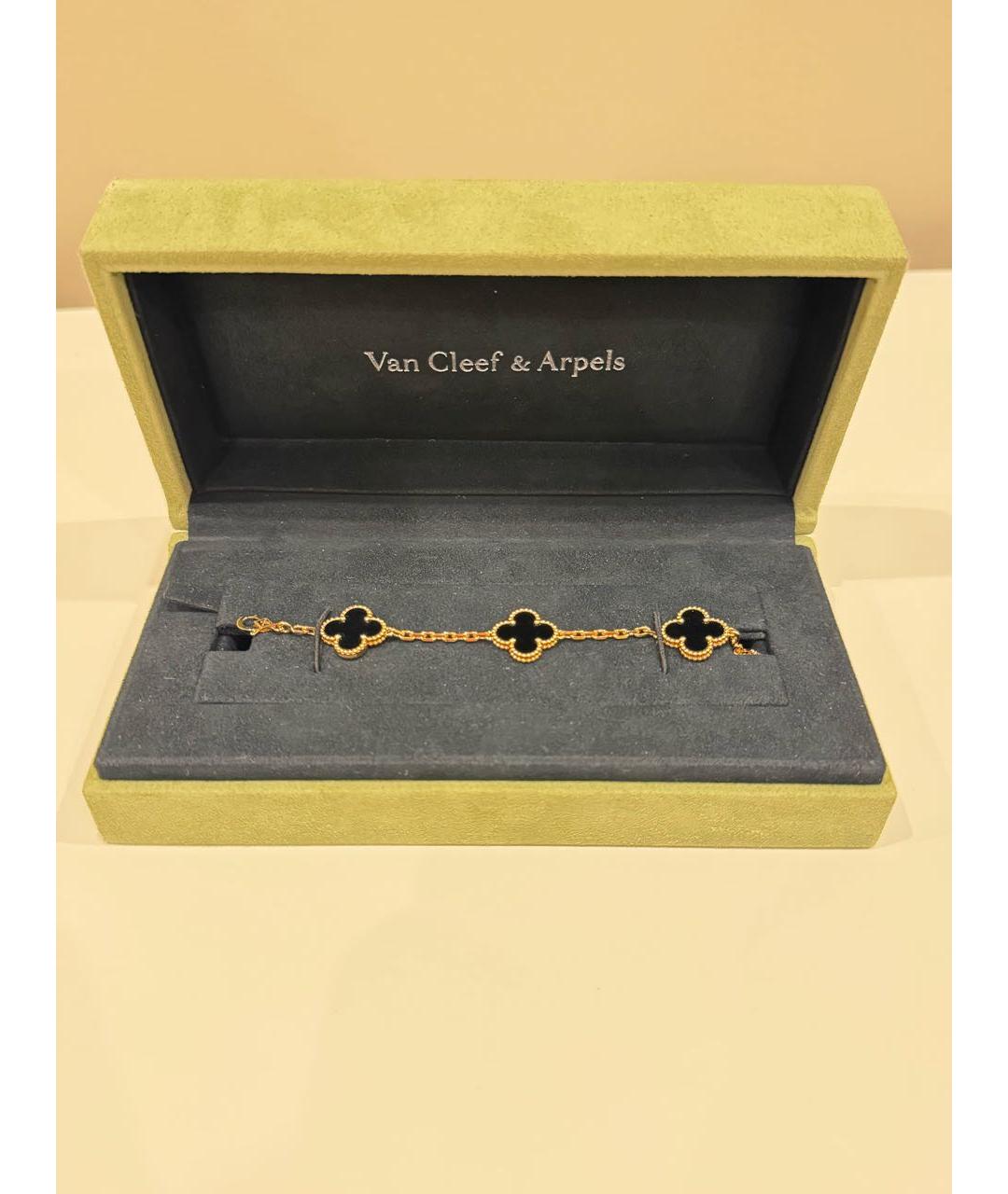 VAN CLEEF & ARPELS Черный браслет из желтого золота, фото 2