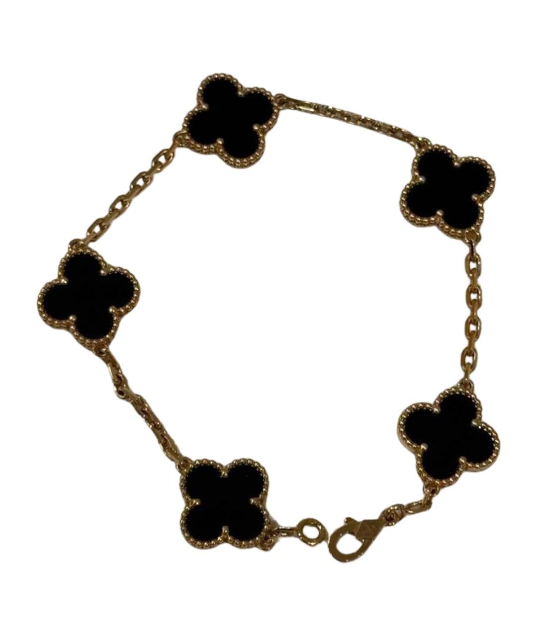 VAN CLEEF & ARPELS Черный браслет из желтого золота, фото 1