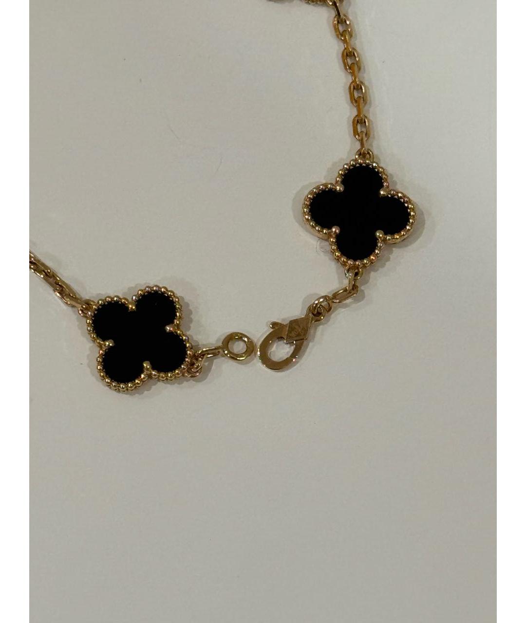 VAN CLEEF & ARPELS Черный браслет из желтого золота, фото 4