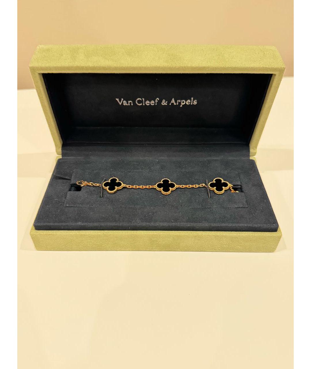 VAN CLEEF & ARPELS Черный браслет из желтого золота, фото 3
