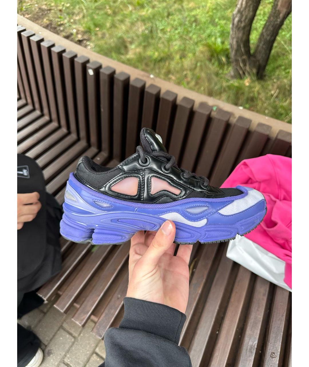ADIDAS X RAF SIMONS Фиолетовые низкие кроссовки / кеды, фото 5