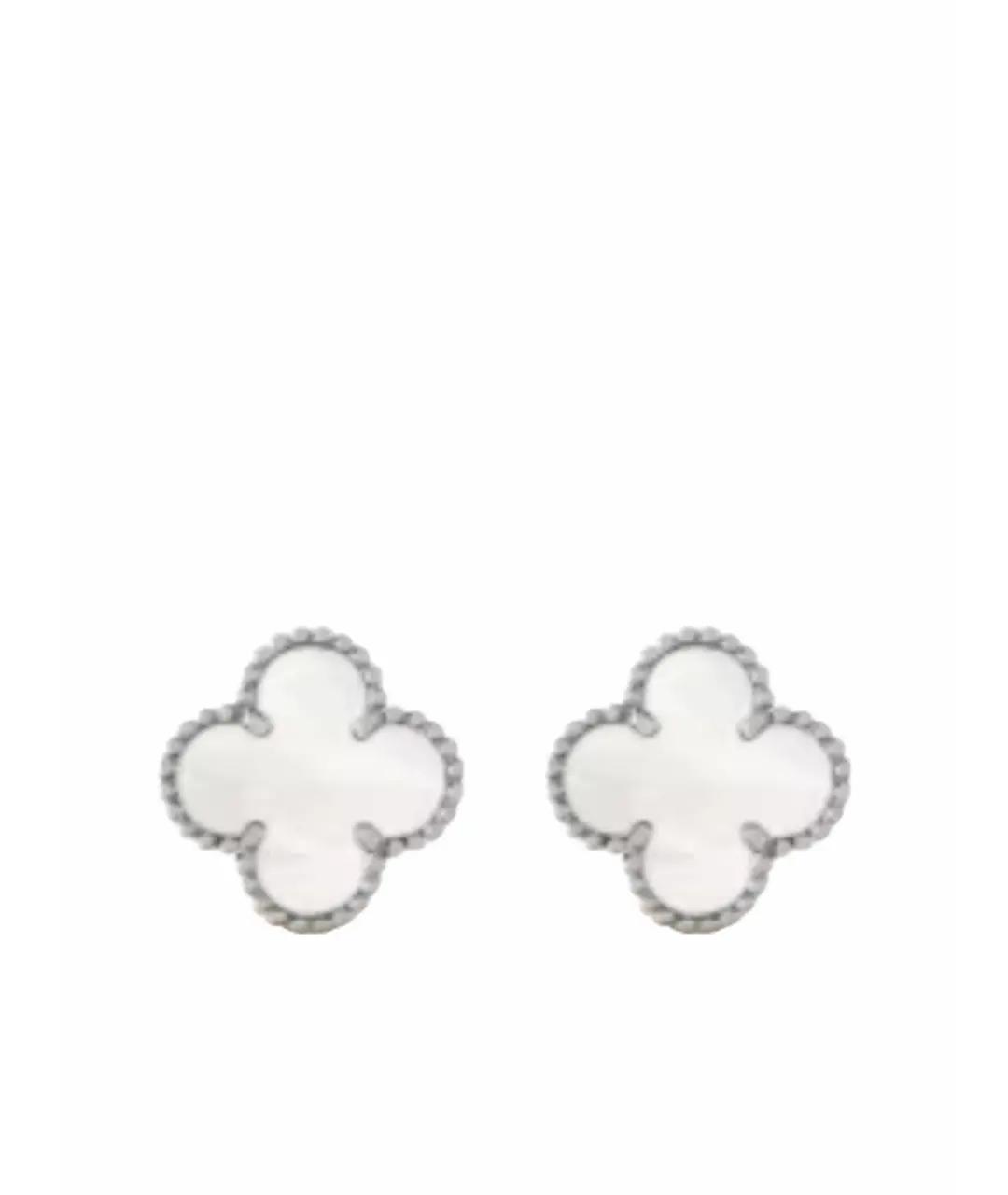 VAN CLEEF & ARPELS Белые серьги из белого золота, фото 1