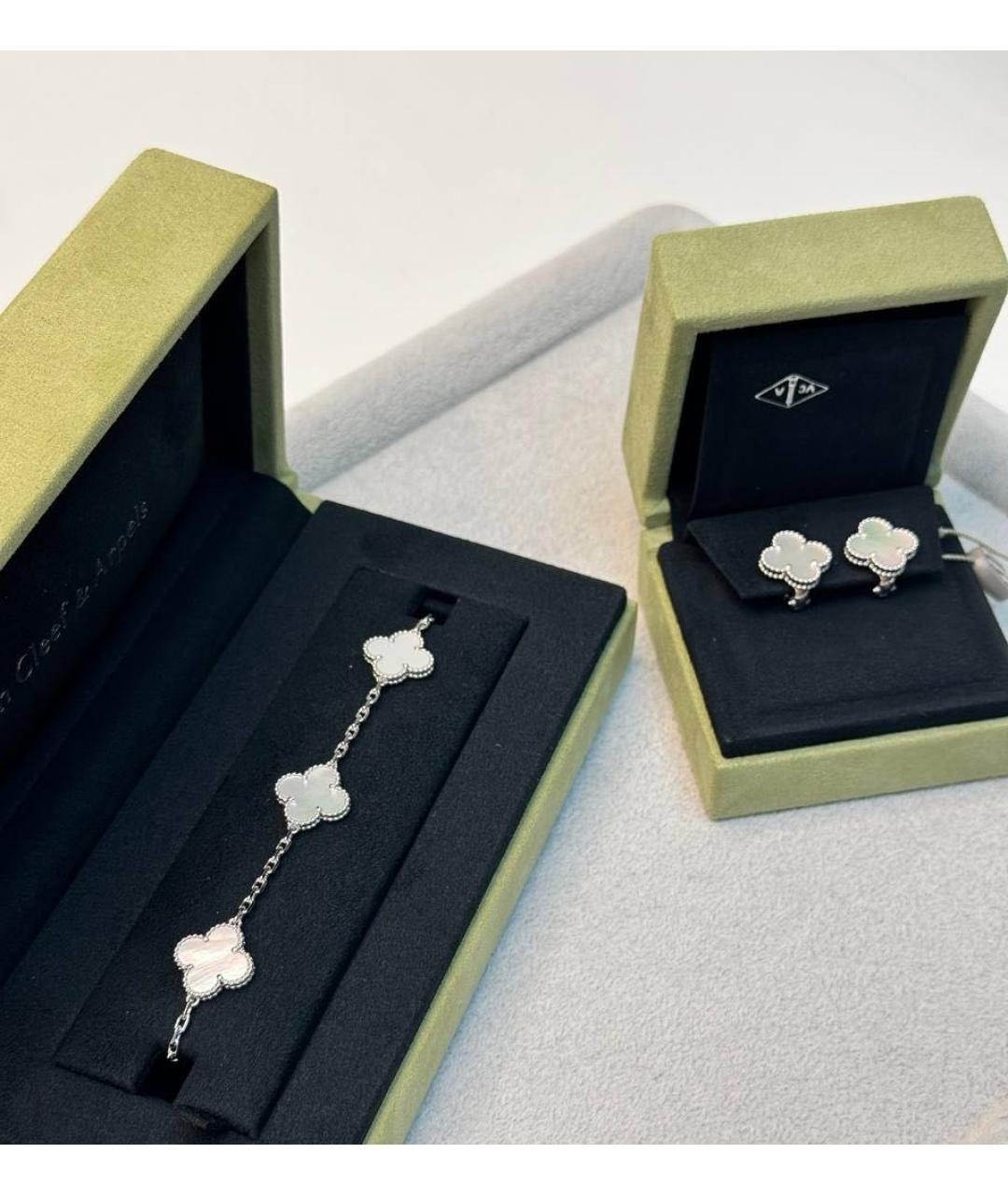 VAN CLEEF & ARPELS Белые серьги из белого золота, фото 4