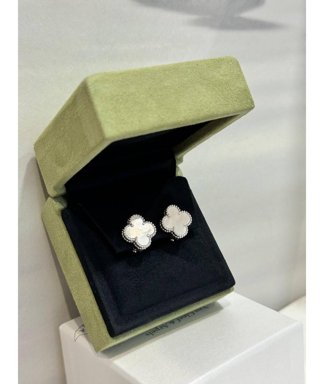 VAN CLEEF & ARPELS Белые серьги из белого золота, фото 2
