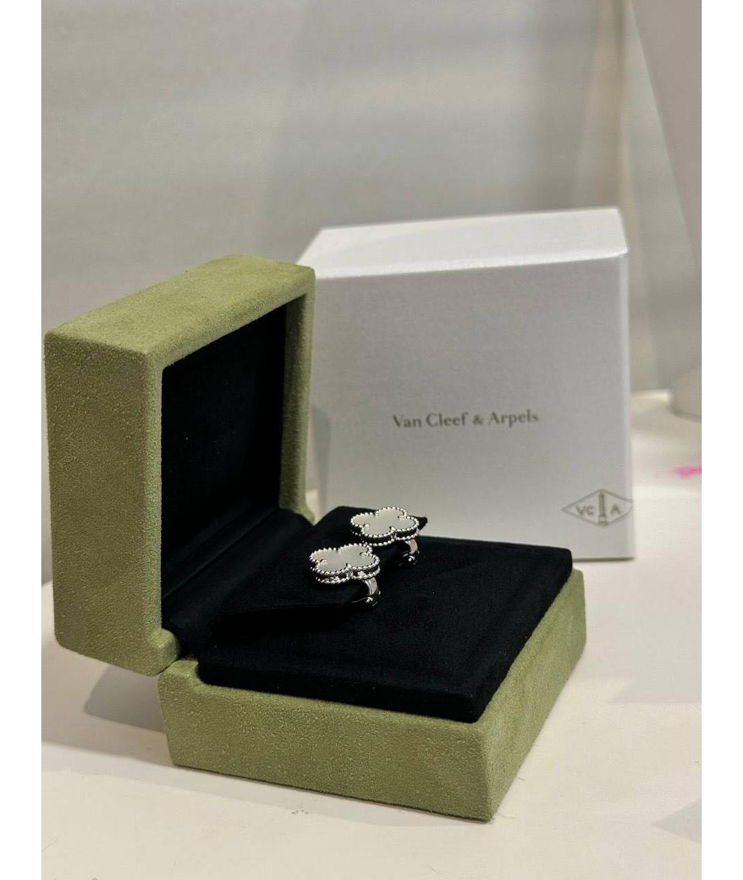 VAN CLEEF & ARPELS Белые серьги из белого золота, фото 3