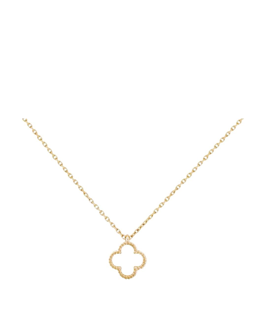 VAN CLEEF & ARPELS Белая подвеска из желтого золота, фото 1