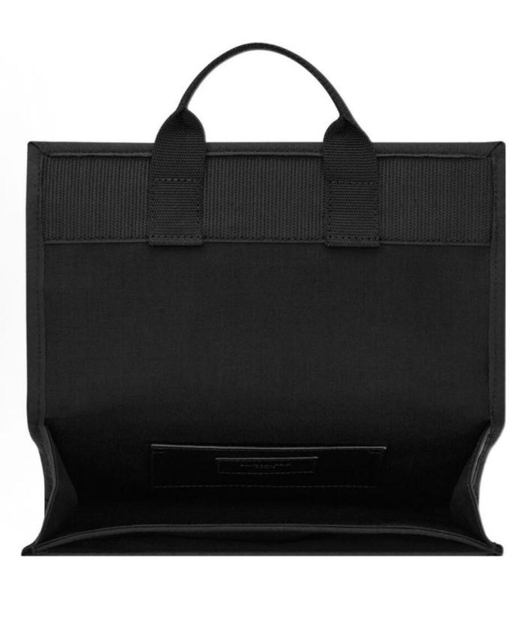 SAINT LAURENT Черная тканевая сумка через плечо, фото 3