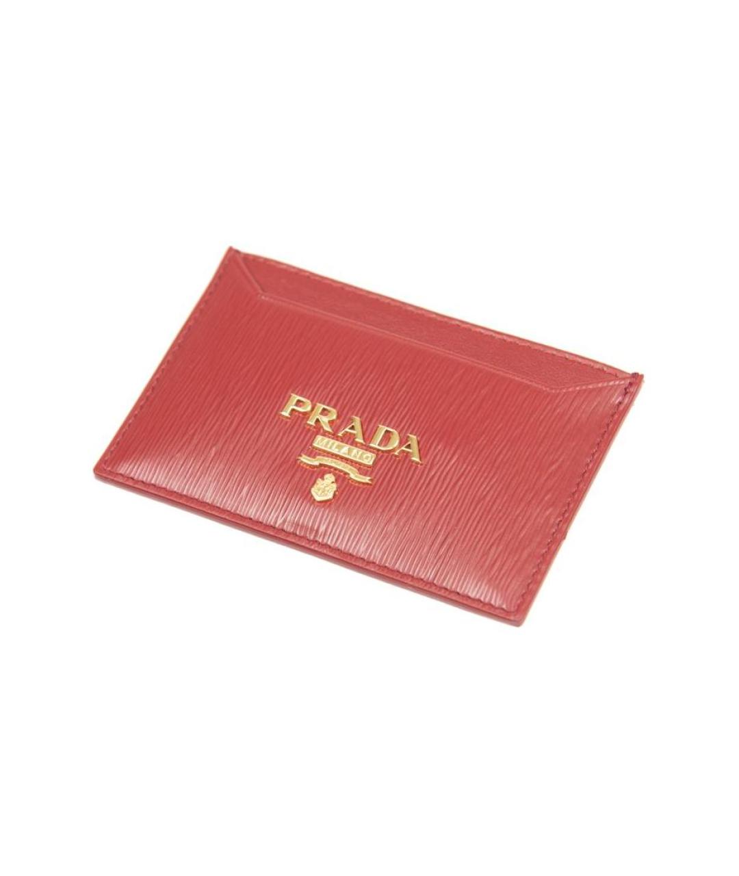PRADA Красный кожаный кардхолдер, фото 4