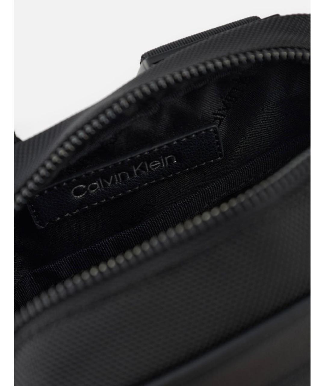 CALVIN KLEIN Черная сумка на плечо, фото 3