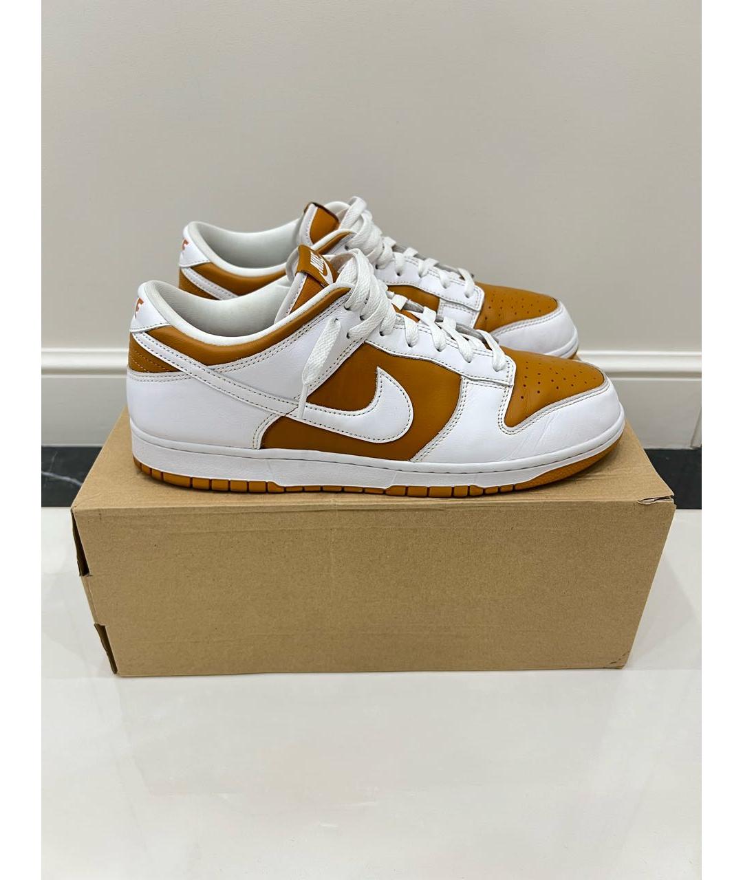 NIKE Кожаные низкие кроссовки / кеды, фото 4