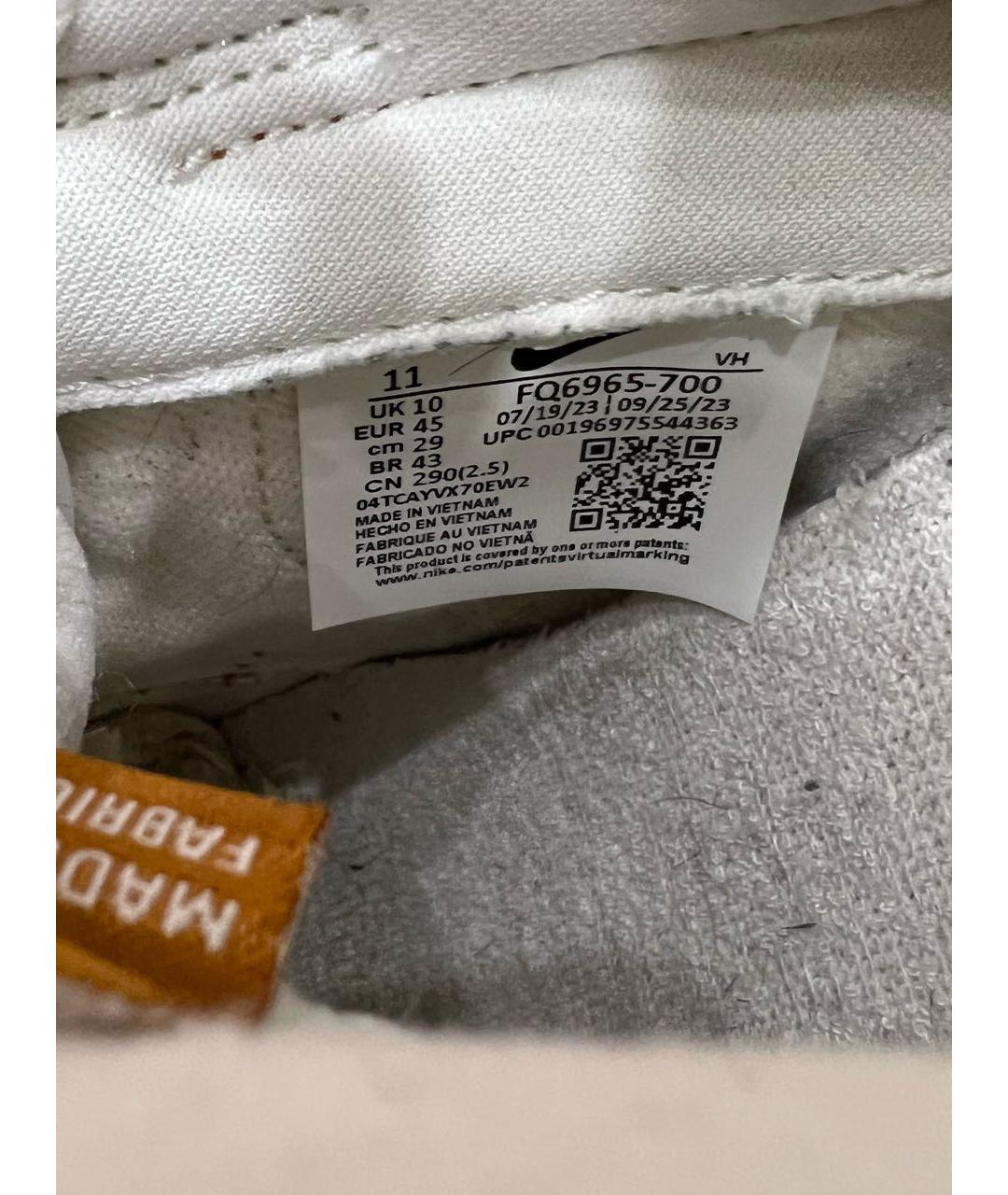 NIKE Кожаные низкие кроссовки / кеды, фото 5