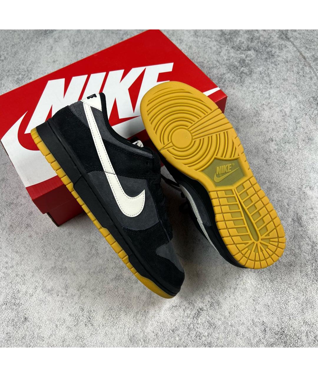 NIKE Черные низкие кроссовки / кеды, фото 3