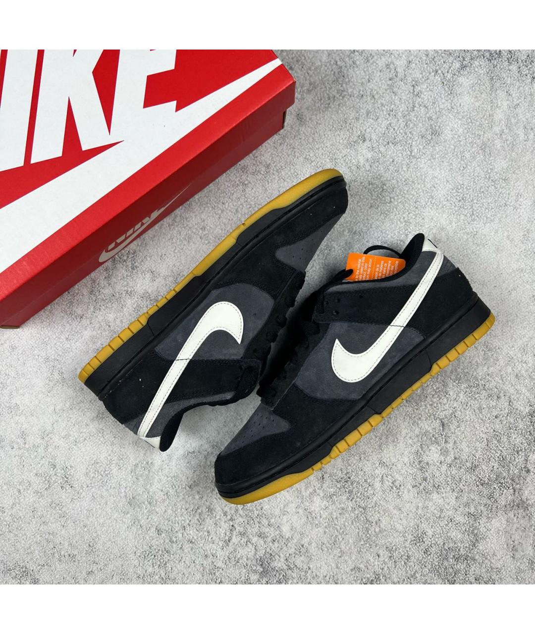 NIKE Черные низкие кроссовки / кеды, фото 2