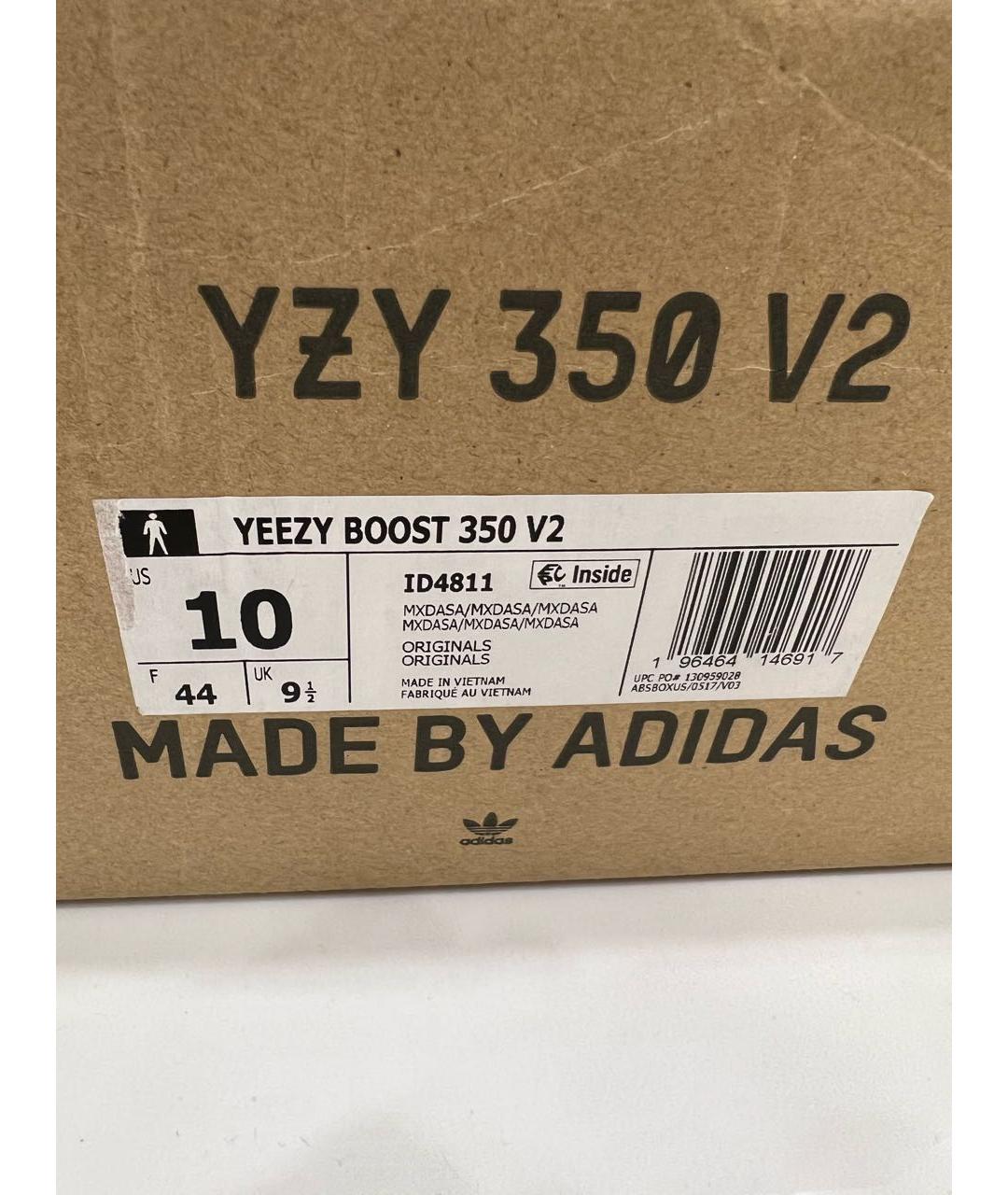 ADIDAS YEEZY Черные низкие кроссовки / кеды, фото 5
