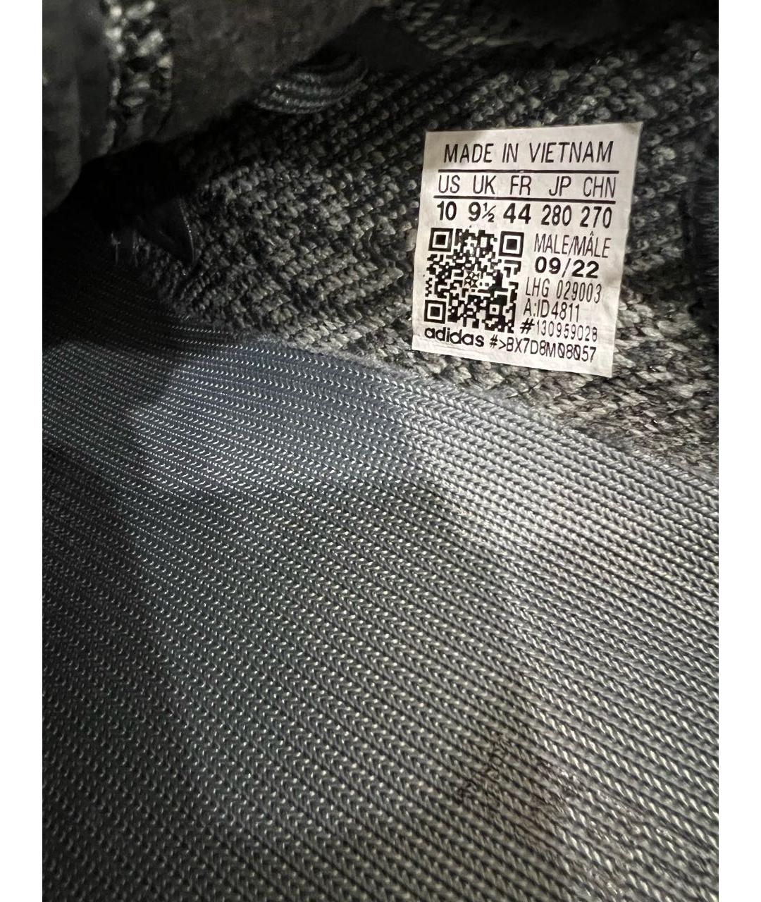 ADIDAS YEEZY Черные низкие кроссовки / кеды, фото 3