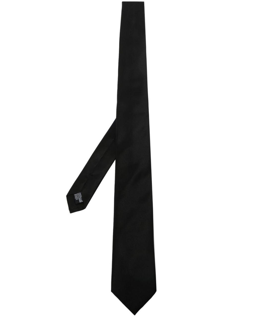 EMPORIO ARMANI Черный шелковый галстук, фото 1