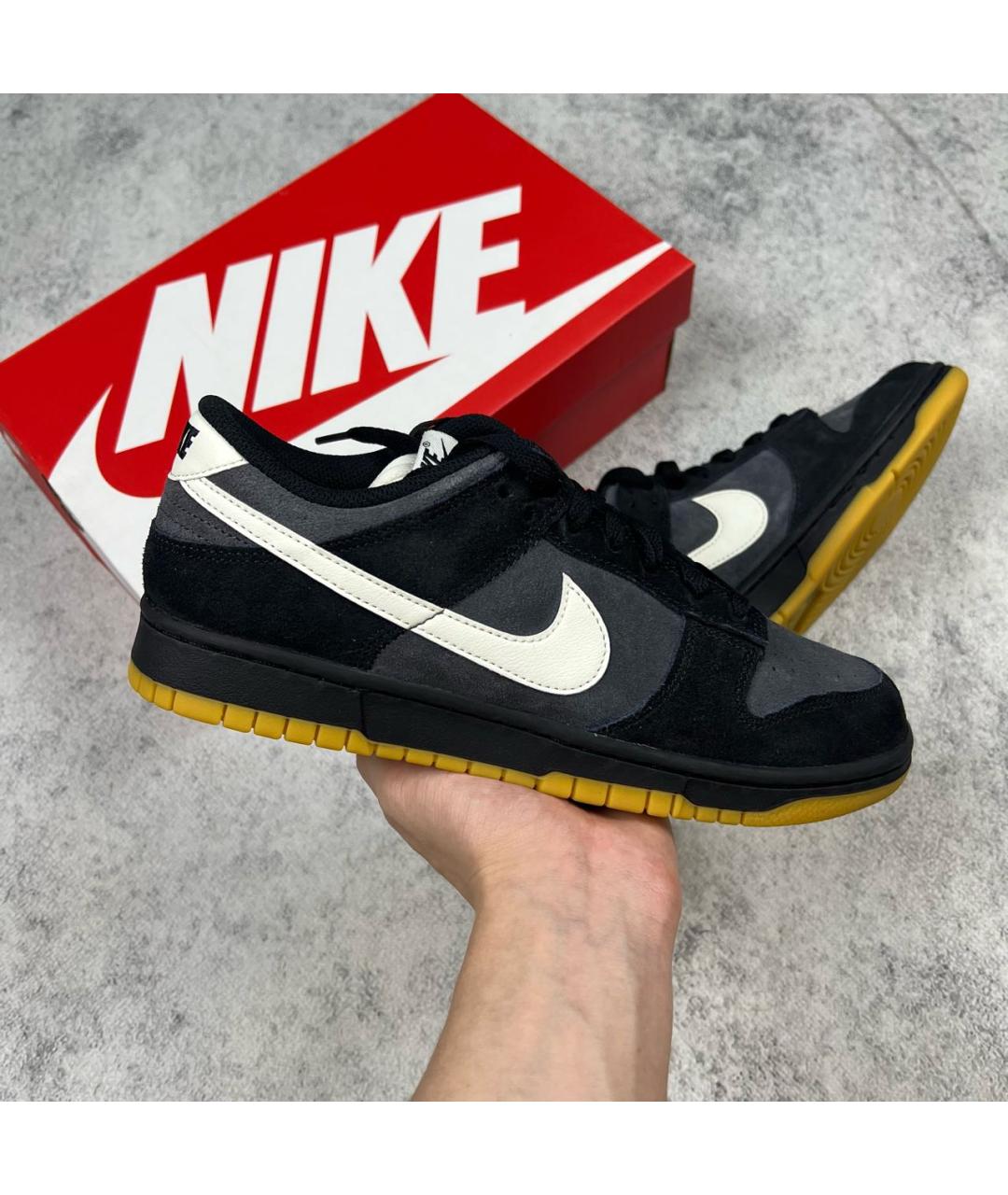 NIKE Черные низкие кроссовки / кеды, фото 3
