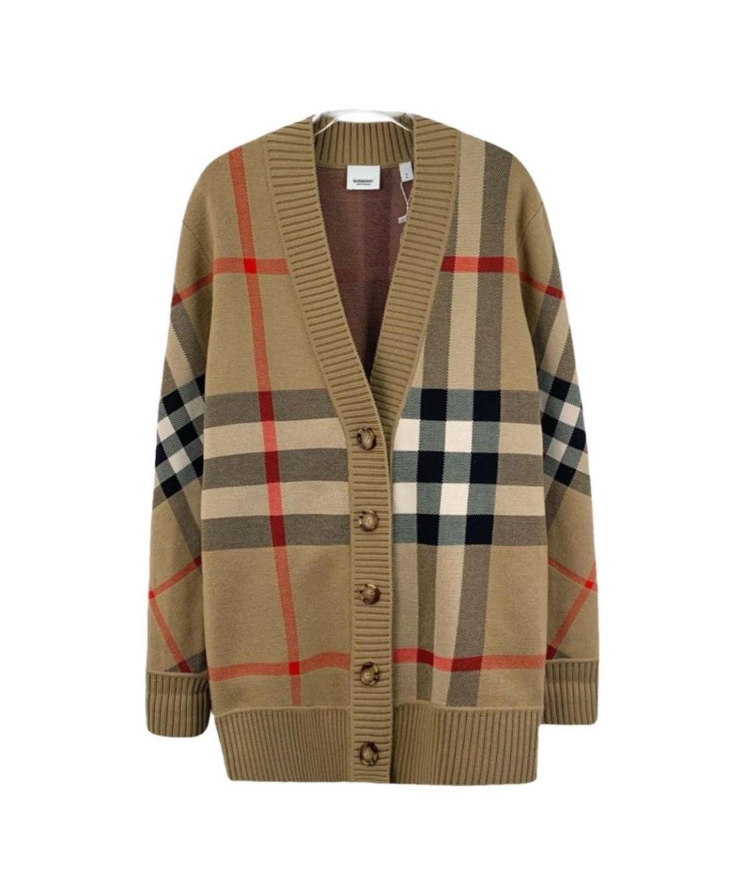 BURBERRY Бежевый кашемировый кардиган, фото 5