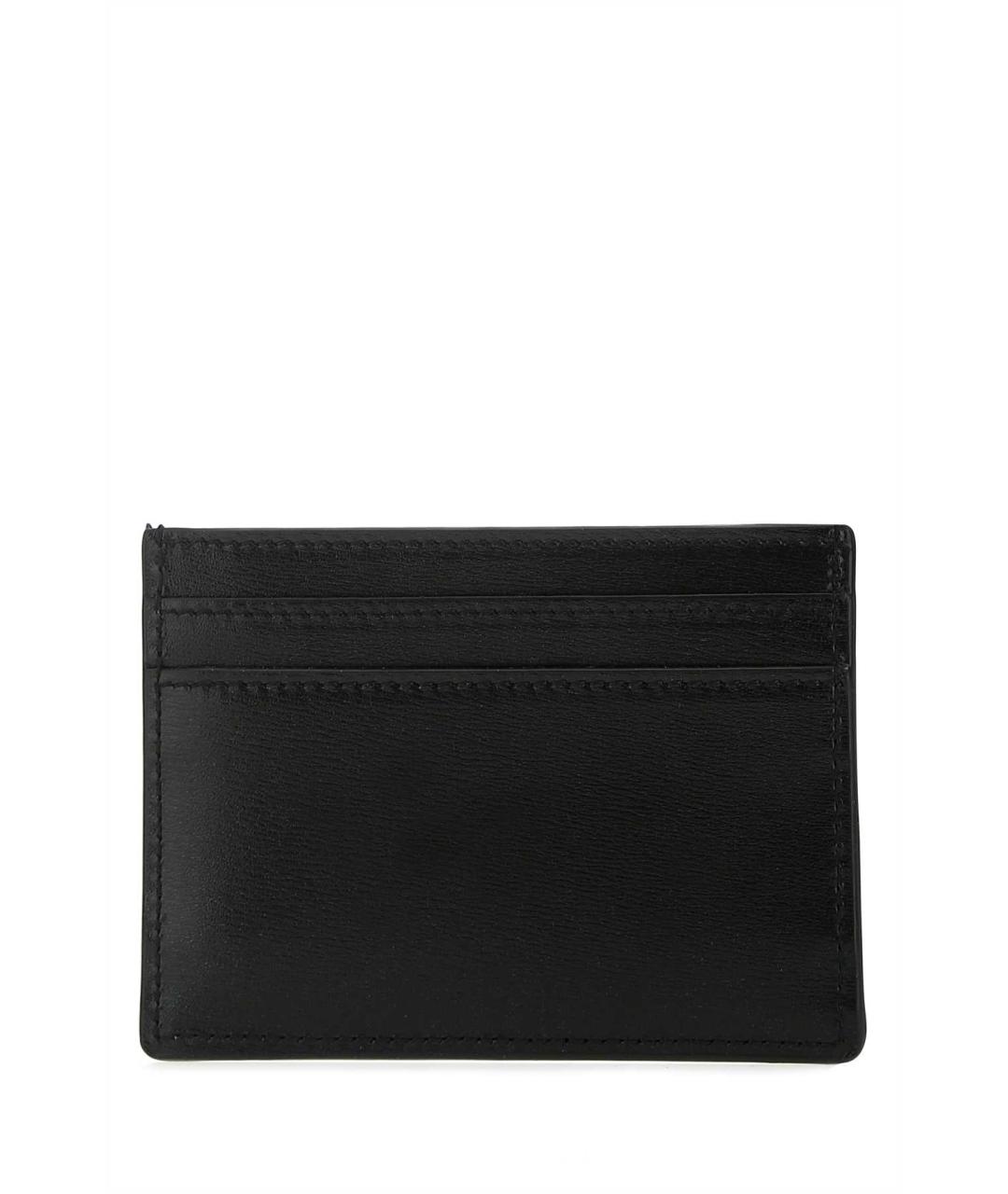 SAINT LAURENT Черный кожаный кардхолдер, фото 3
