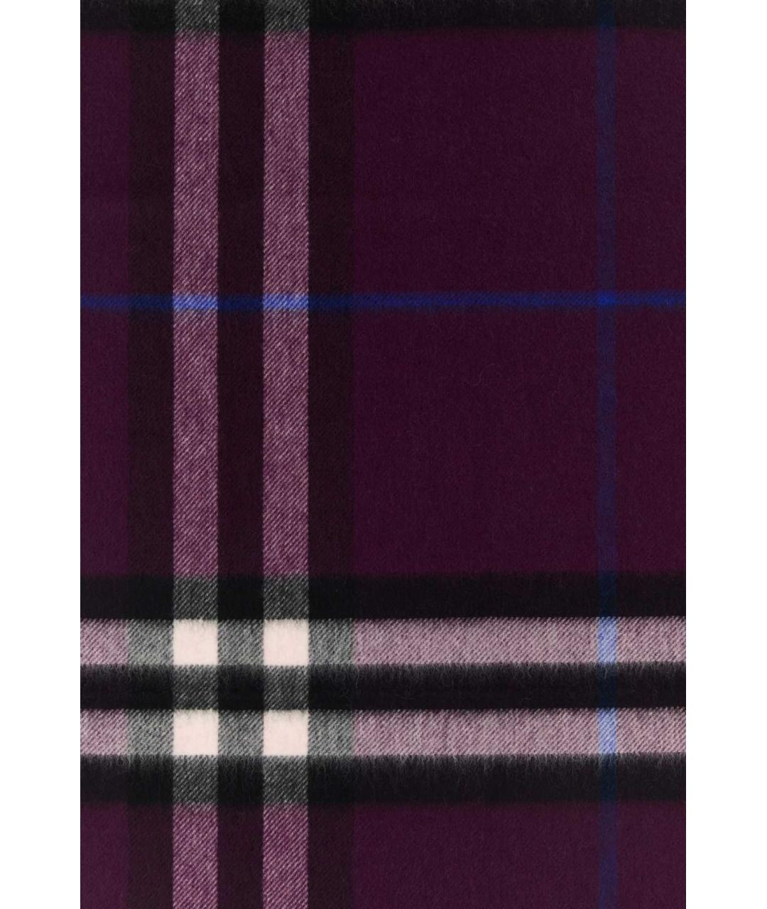 BURBERRY Фиолетовый кашемировый шарф, фото 3
