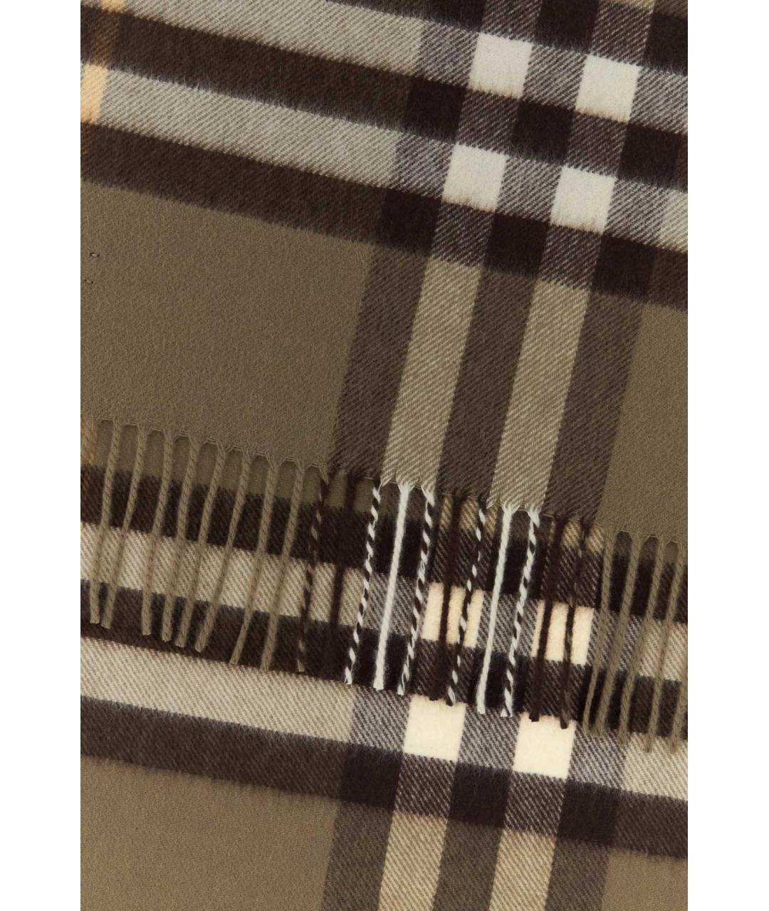 BURBERRY Коричневый кашемировый шарф, фото 2