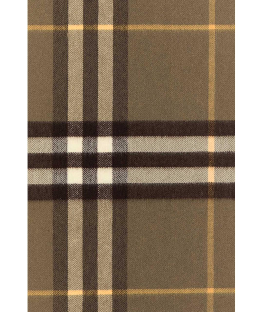 BURBERRY Коричневый кашемировый шарф, фото 3