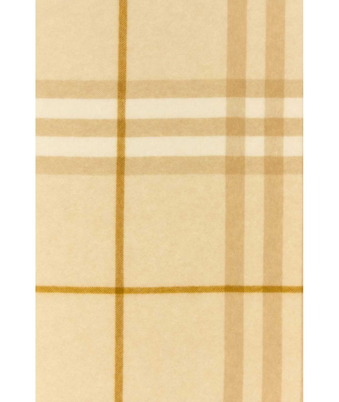 BURBERRY Желтый кашемировый шарф, фото 2