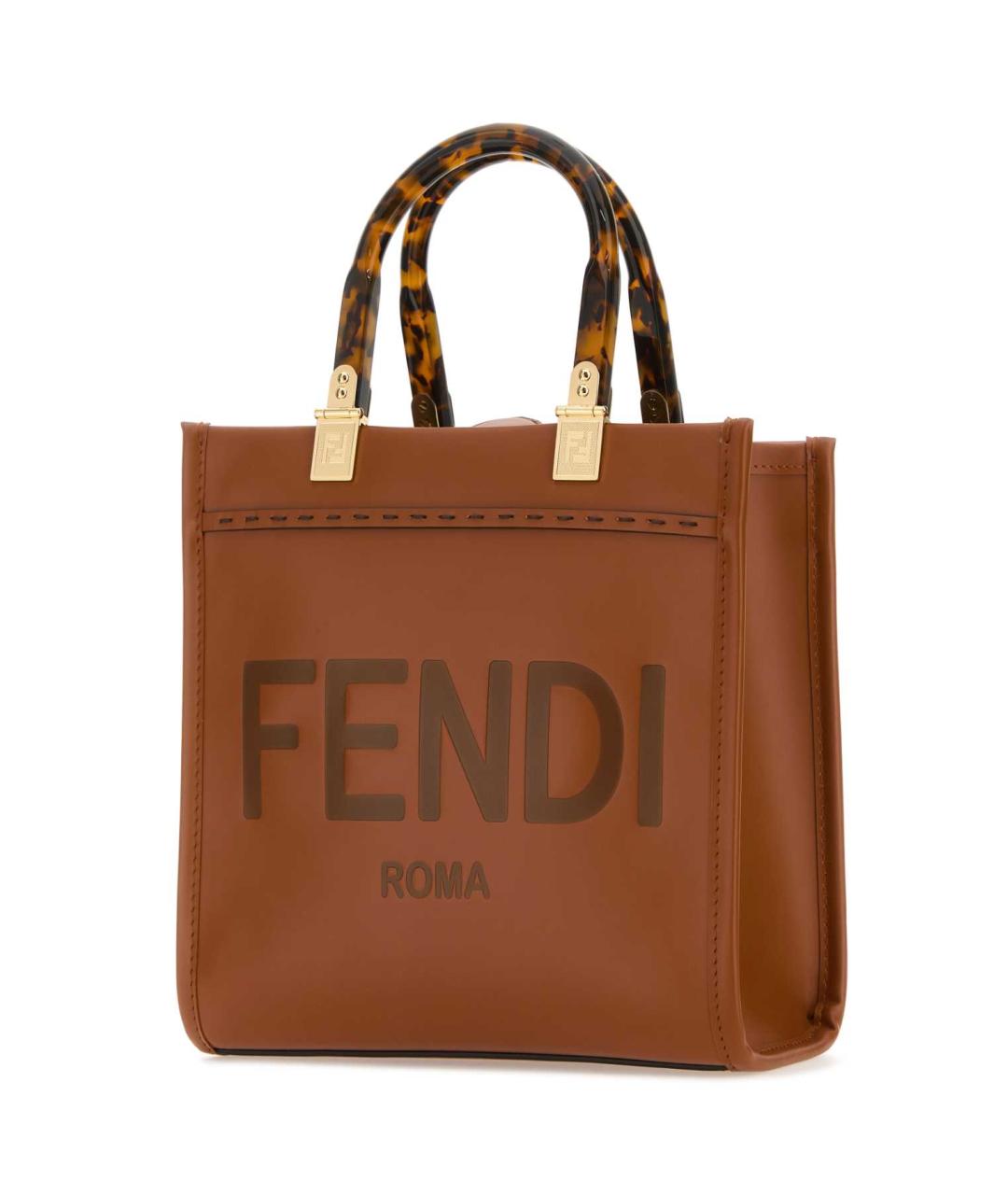 FENDI Коричневая сумка тоут, фото 2