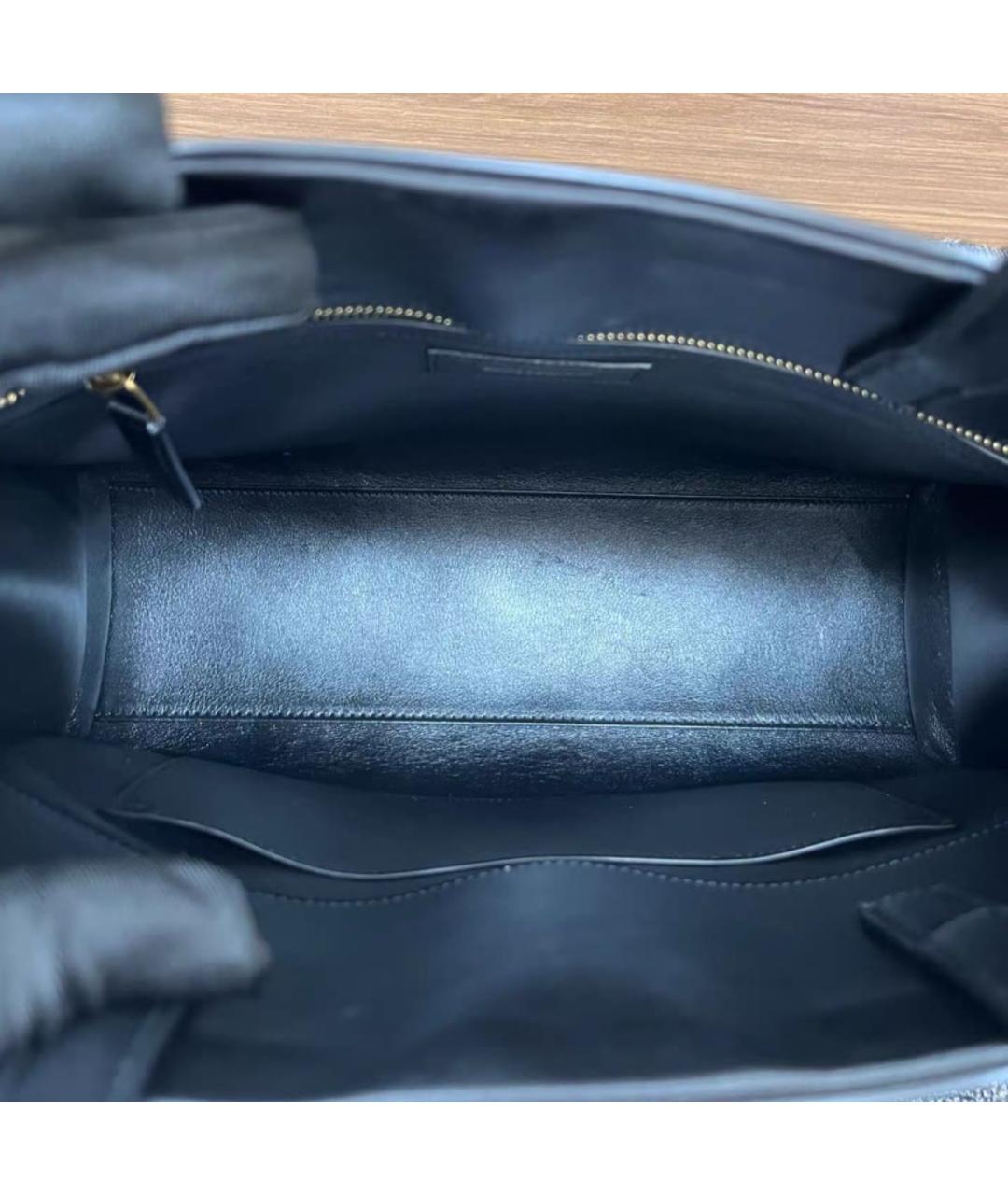 SAINT LAURENT Кожаная сумка тоут, фото 4