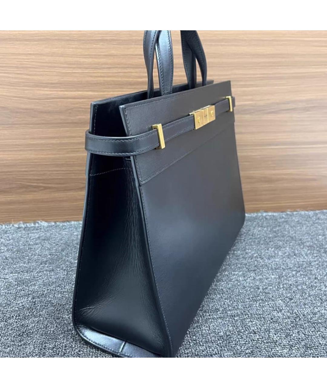 SAINT LAURENT Кожаная сумка тоут, фото 2