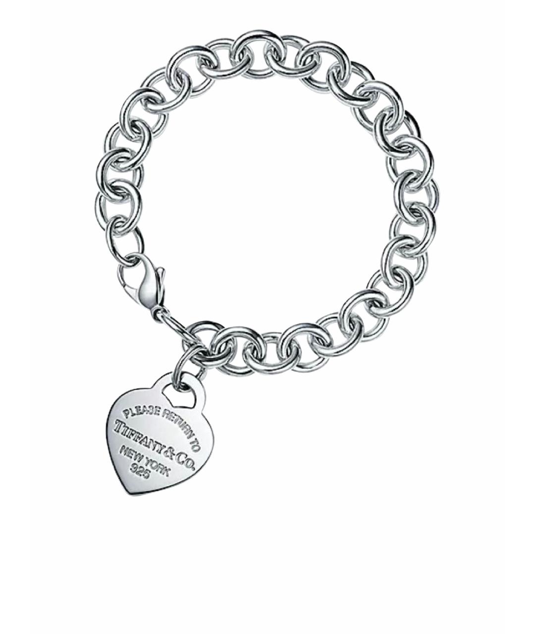 TIFFANY&CO Белый серебряный браслет, фото 1