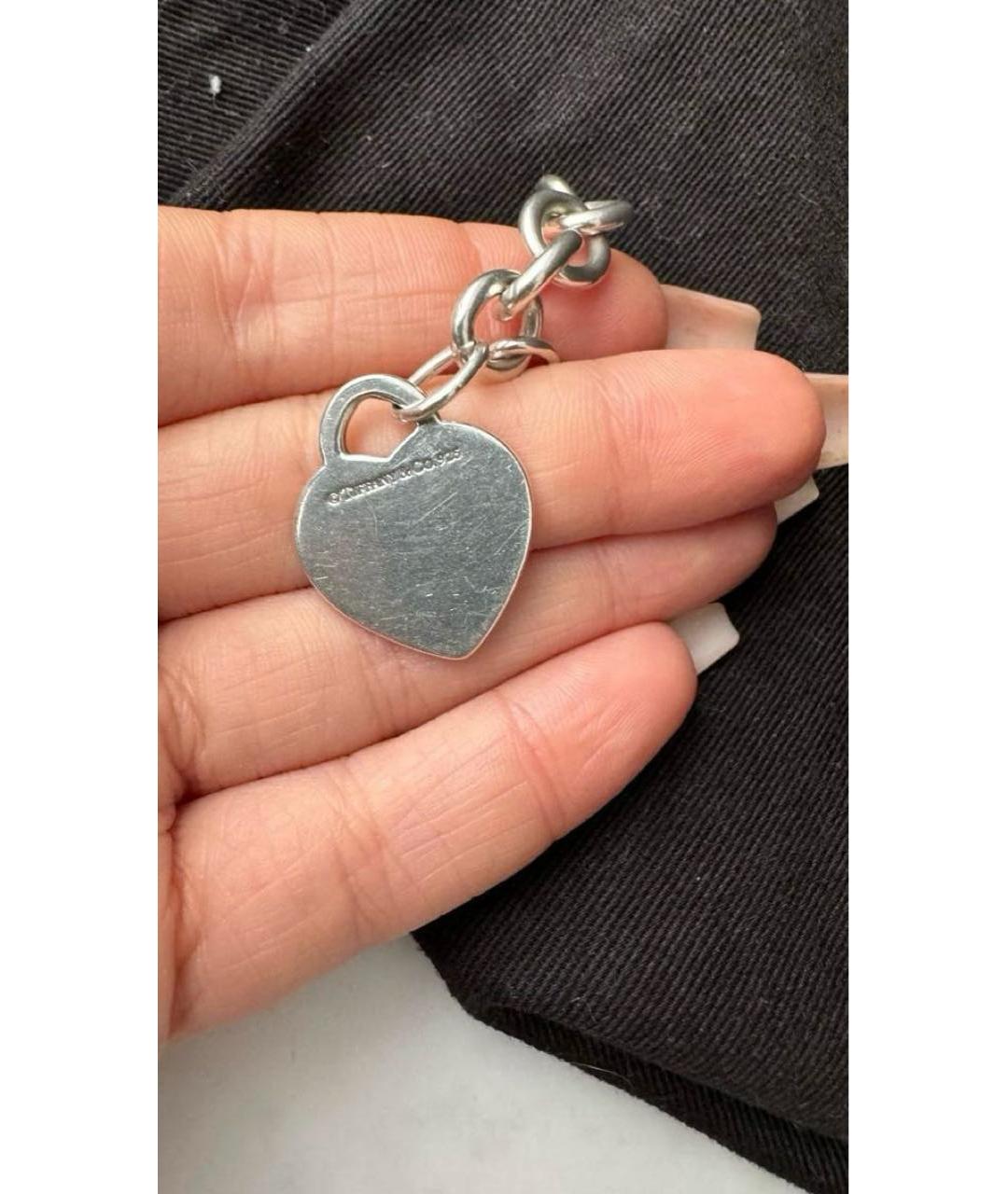 TIFFANY&CO Белый серебряный браслет, фото 5