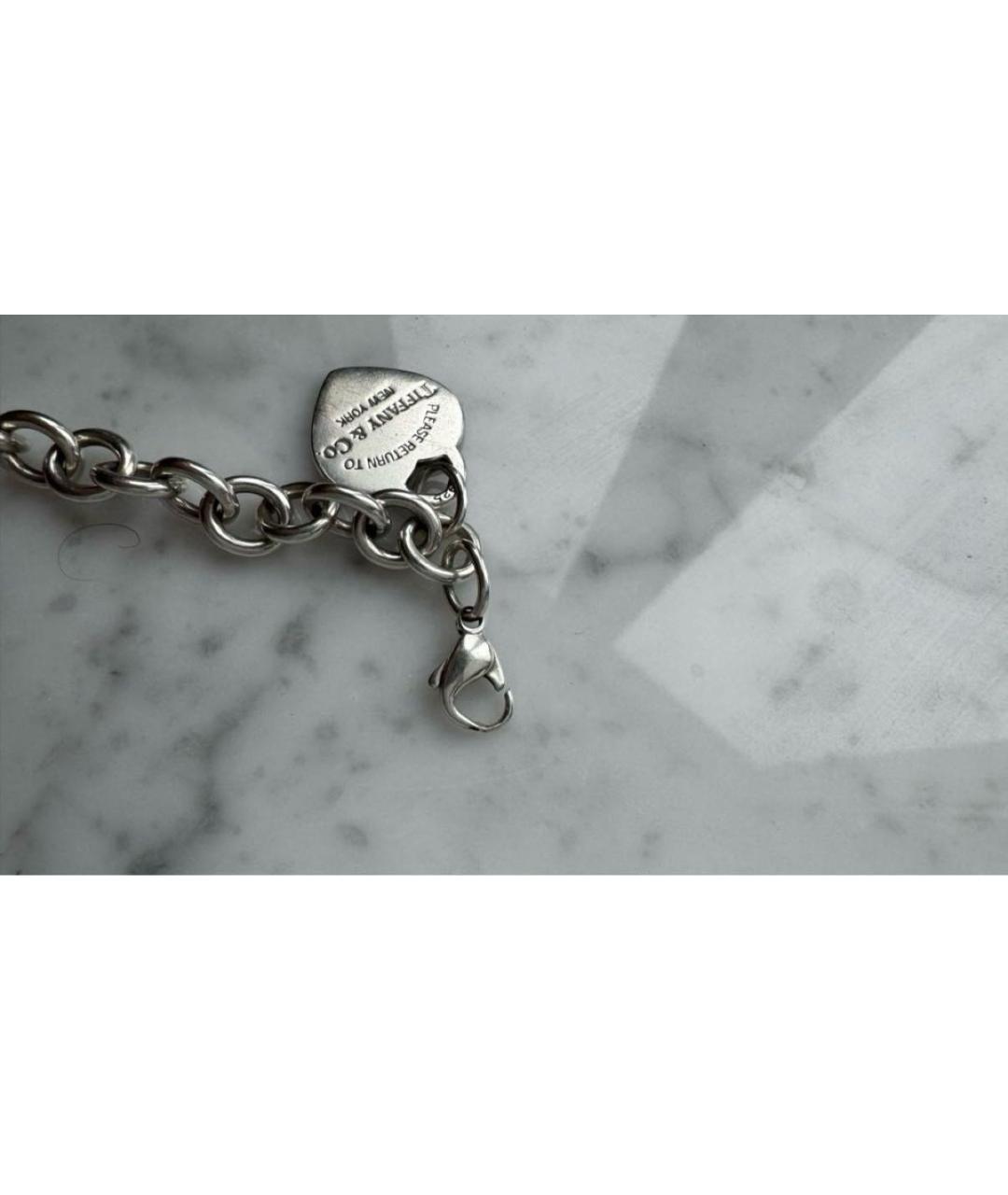 TIFFANY&CO Белый серебряный браслет, фото 4